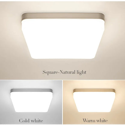 Square Led ceiling lamp, bedroom lighting, Neutral white, cold white, warm white, 48W 36W 24W 18W led ceiling light room, MARPOU
