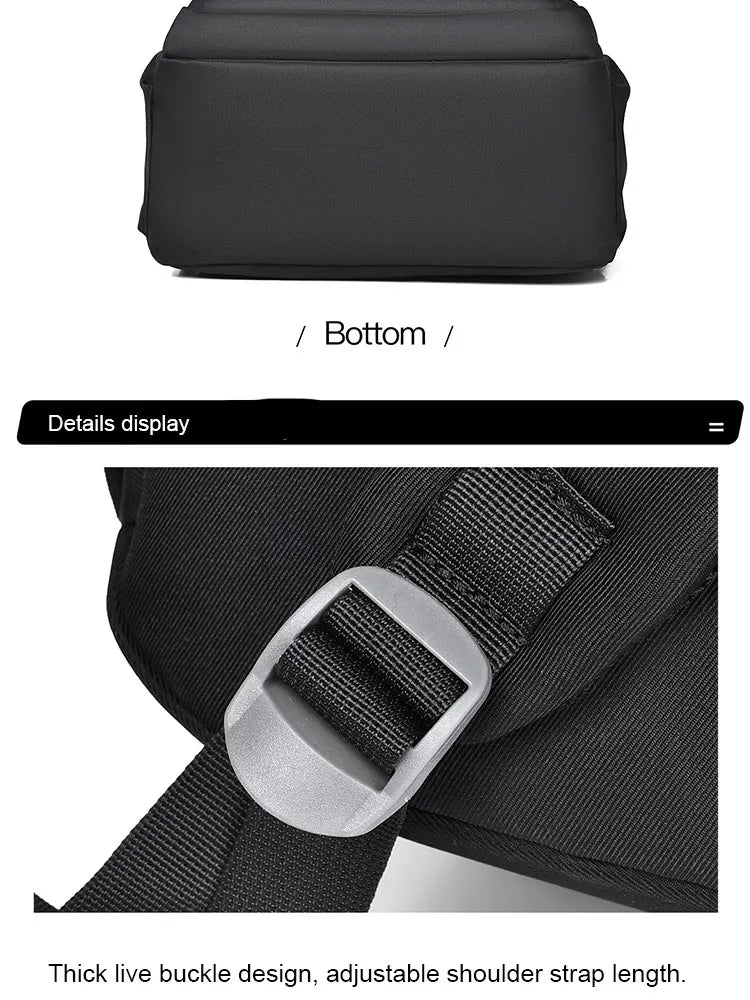 A Multi-layer Waterproof and Stylish Oxford Backpack, Large-capacity Simple Commuter Out-of-town Student Backpack