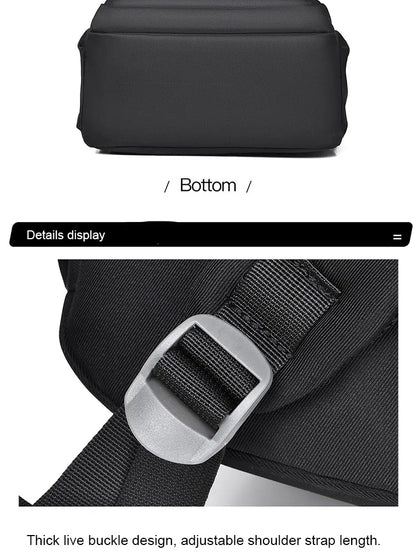 A Multi-layer Waterproof and Stylish Oxford Backpack, Large-capacity Simple Commuter Out-of-town Student Backpack