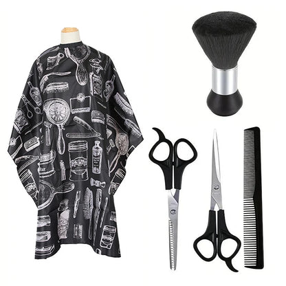 Professional Hair Cutting Tools Waterproof Barber Cape Neck Duster Brush Haircut Scissors Shears Hair Comb Hair Cutting Tools ﻿