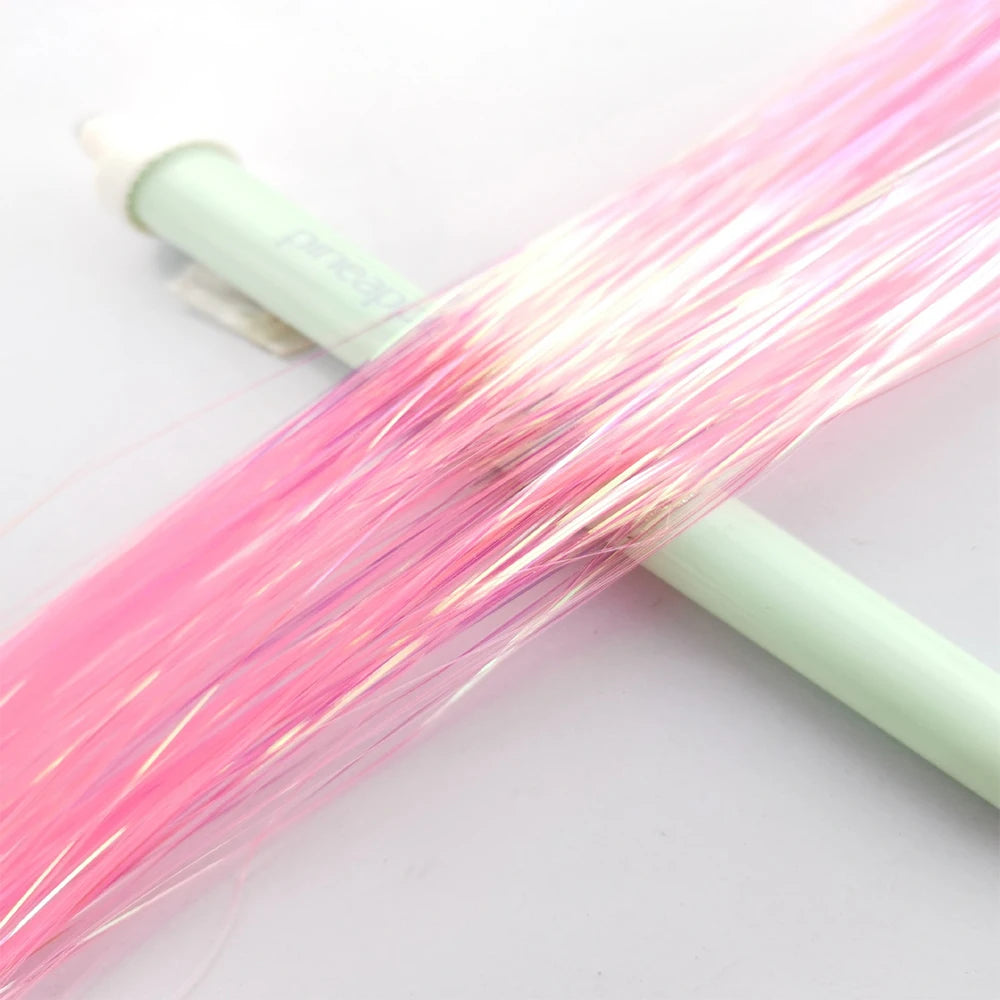 36/48Inch, Sparkle Hair Tinsel Rainbow Colored Strands, Girls Headwear, Hair Laser, False Hair Extensions, Decor Glitter