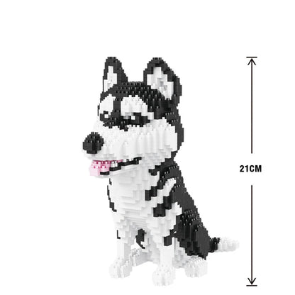 Cartoon Animal Building Blocks Creative Pet Dog And Cat Assembly Toy DIY Educational Puzzle Parent-Child Interactive Toy Cartoon