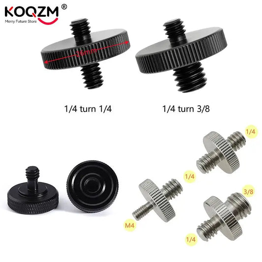 1/4" 3/8" Male Female Thread Screw, Tripod Plate Screw Mount For Camera Flash Tripod Mic, Metal Camera Accessories Mount Adapter