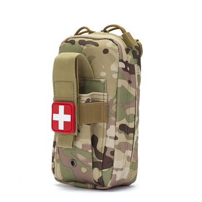 Tactical First Aid Kit Tourniquet Medical Rescue Molle Pouch Survival Gear for Camping Hiking Emergency Preparedness