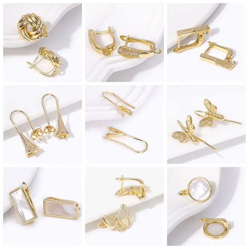 1/3/5Pcs/lot, 18K Gold Plated Round Extension Chain For Jewelry Making, Brass Extended Tail Chain, DIY Necklace Accessories