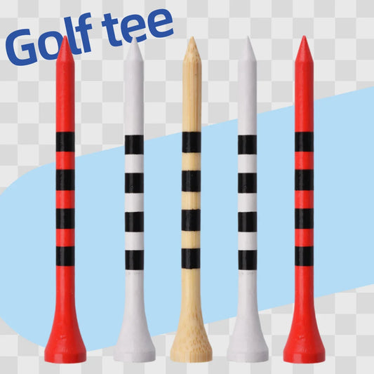 100pcs/bag professional bamboo golf tee, 5 times stronger than ordinary tees, more durable and stable