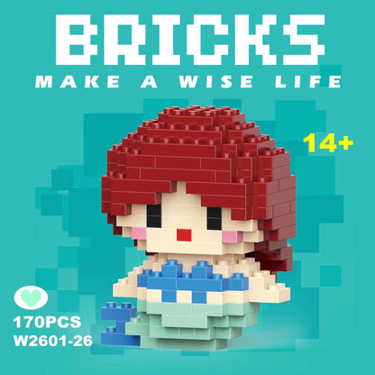 building block toys are luxurious models, suitable educational DIY games, cartoon anime games, building block lovers' desktop