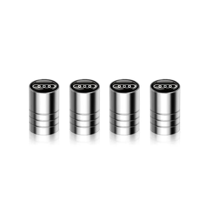 4pcs Aluminum Alloy Styling Car Wheel Tire Air Valve Caps Accessories For Audi Sline A1 A2 A3 A4 A4L A5 A6 A7 A8 A8L TT Q1 Q2 Q3
