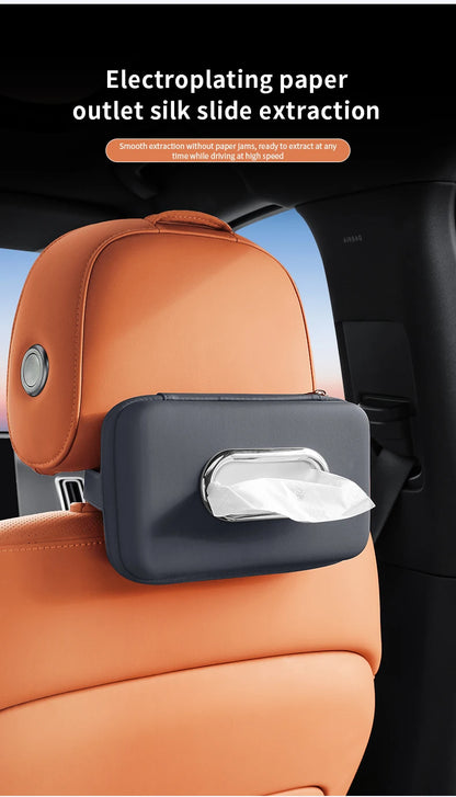 Car sun visor tissue box, seat back car mounted tissue box, car mounted armrest box, high-end storage decoration sanitary paper box