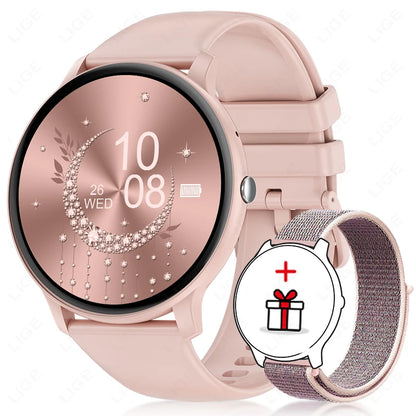Bluetooth Call Smart Watch Women Custom Dial Watches Men Sports Fitness Tracker Heart Rate Smartwatch For Android iOS