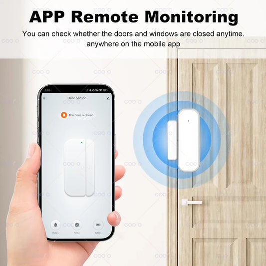 Tuya Zigbee Door Sensor Window Contact Sensor Open Closed Detector Smart Home Alarm Security Protection works with Smart Life