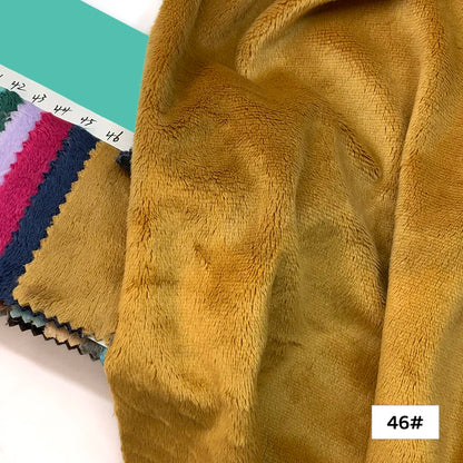 45x50cm 34~66# Plush Fabric For Sewing 5mm Pile Length 100 Polyester Hair Material For Popular Cotton Dolls DIY Handmade Fabric