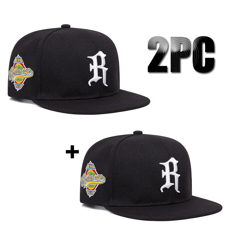 1/2PC Fashion Embroidered Hip-Hop Hats Primary Logo Clean Up Adjustable Baseball Cap Hat, Adult One Size Fits All
