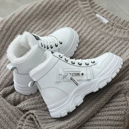Winter Snow Boots for Women Casual High-top Shoes Warm Women's Sneakers Platform Ankle Boots Plus Size 45 Zapatillas De Mujer New