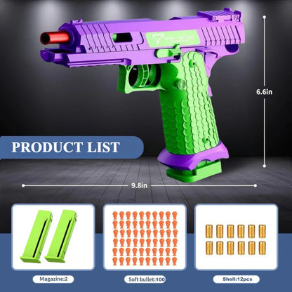 Shell Ejection 2011 Pistol Decompression Toy Gun Outdoor Shooting Game Empty Hanging USP Continuous Firing Soft Bullet Launcher