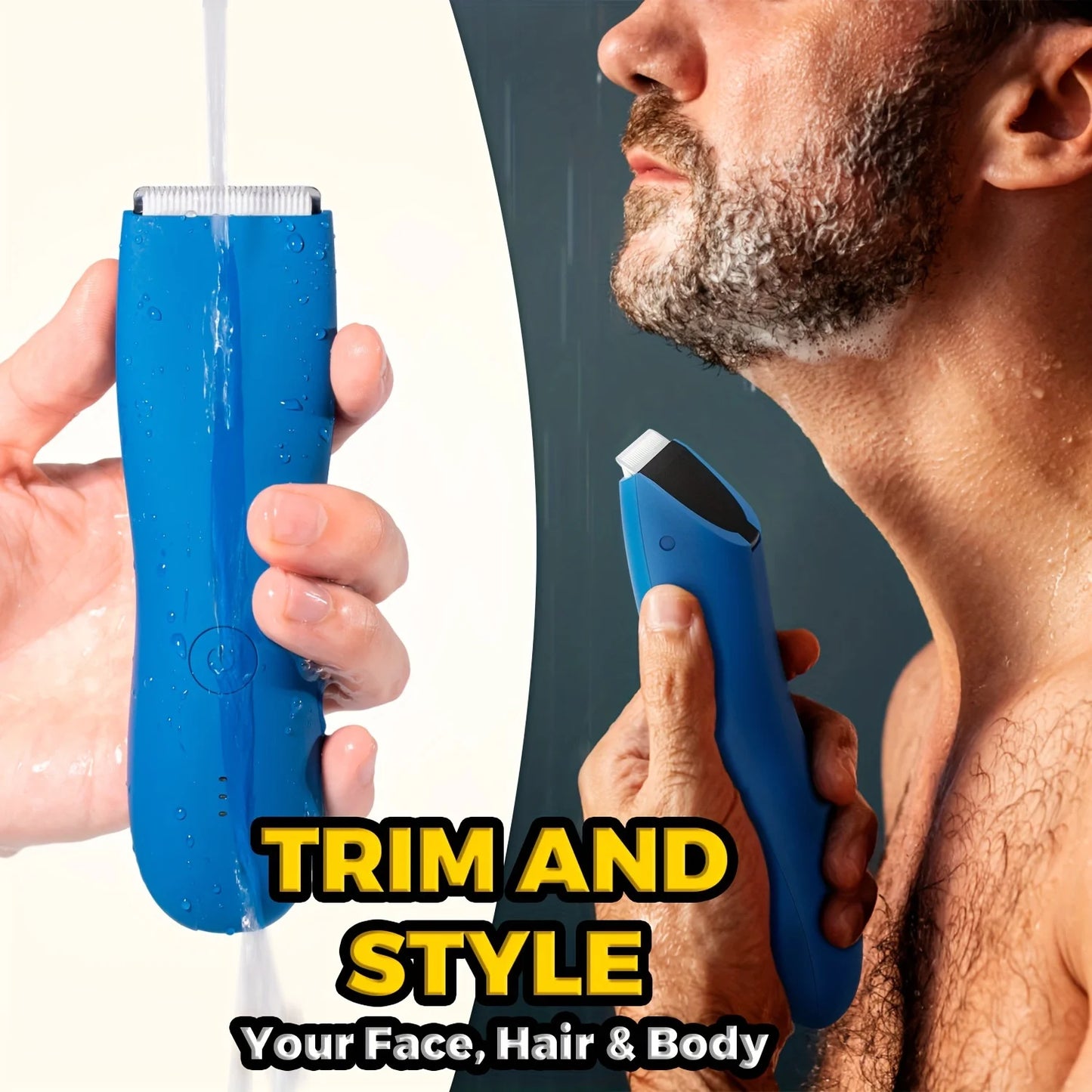 Professional Body Hair Trimmer, Groin&Body Manscape Trimmer For Men, Electric Ball Shaver Groomer, Pubic Grooming Clipper Male R