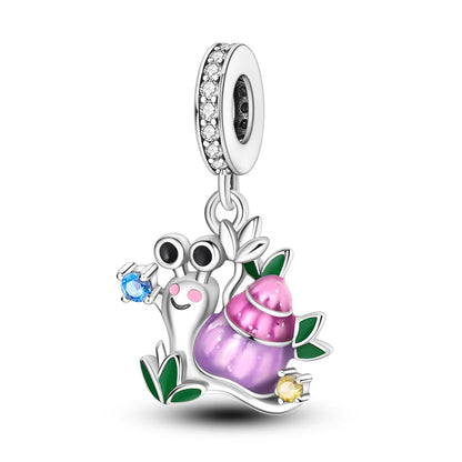 PAMELA 925 Sterling Silver Sea Turtle Starfish Blue Charm Dolphin Octopus Shell Bead For Original Charms Bracelets Ocean Jewelry