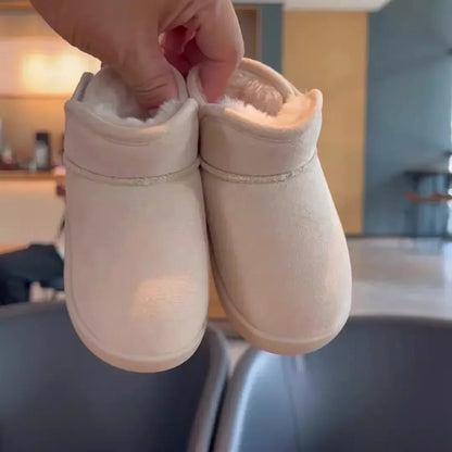 Winter Baby Girl Shoes New Toddler Snow Boots Children Infant Plush Warm Kids Short Boots Boys Cotton Shoes Size 15-24