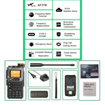 Quansheng UV-K5(8) 5W Walkie Talkie: Air Band Aviation Receiver, UHF VHF Dual Band, Type-C Charge, DTMF, NOAA, FM Two Way Radio