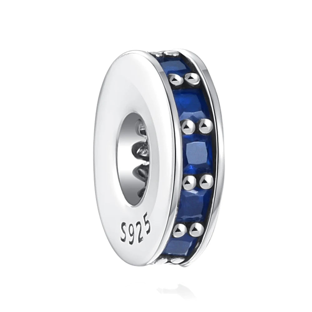 New 925 Sterling Silver Blue series moon Plane Space Beads Astronaut Charm Pendant Fit Original Bracelet Necklace DIY Gift Women