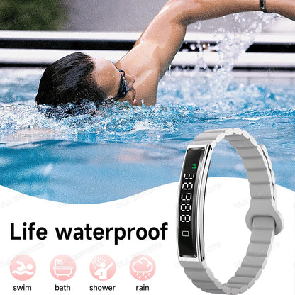 New Health Smart Bracelet Men Women Fitness Sports Band Stress Test HRV Monitor Waterproof Pedometer Smart Watch for Android iOS