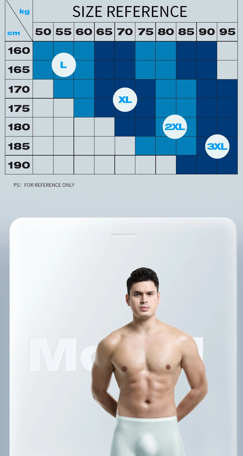 Men's Underwear, Men's 3D Stamping Ice Silk Boxers, Seamless Thin Boxers, Lengthened Sports Summer Shorts