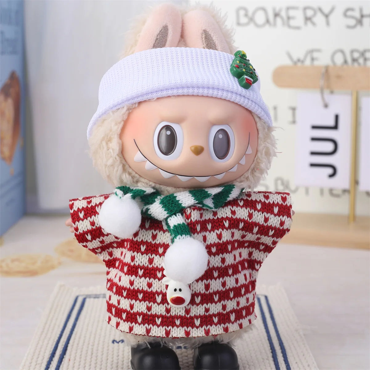 Labubu Accessories Clothes Suitable For V1 V2 V3 Labubu  Christmas Deer Set Labubu Red clothing Christmas Fashion Gift