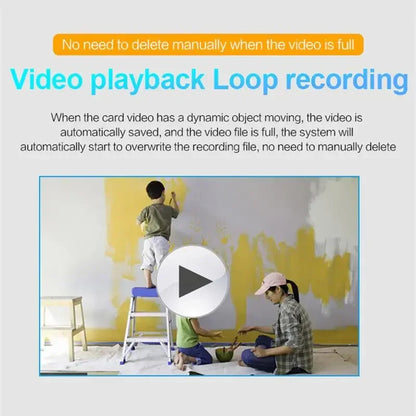 Nanny Camera, HD Security Wireless Video Motion Detection Ultra-small Night Vision Baby Nanny Camera, Smart Home Cam