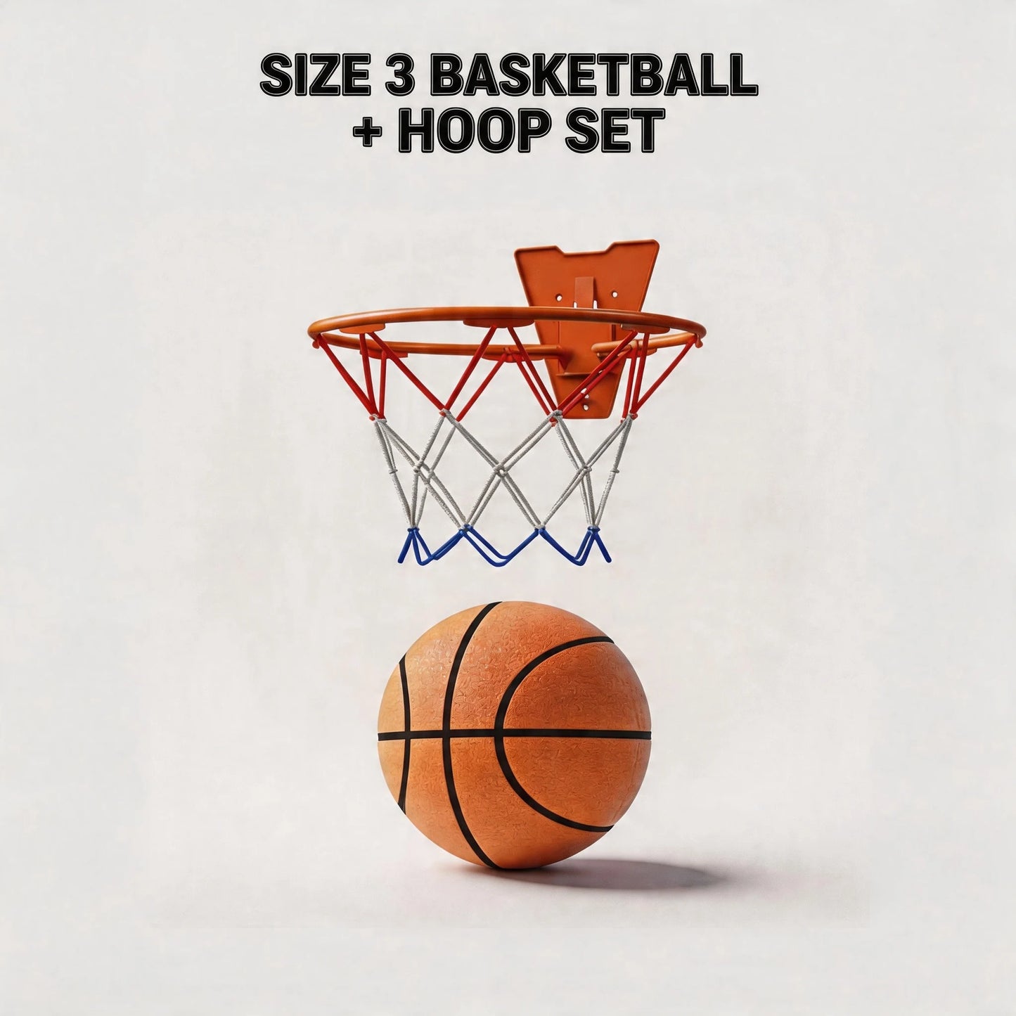 Silent Foam Basketball Hoop Set | Soft, High-Rebound PU Material | Indoor Silent Training Ball