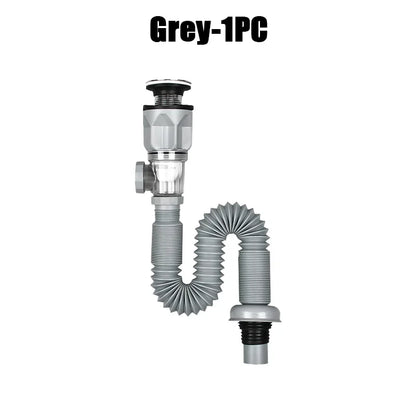 Universal Bathroom Washbasin Anti Blockage Drain Pipe Flexible Stretchable Deodorant Strainer Pipeline Accessories