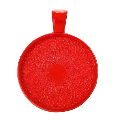 10Pcs, Pendant Cabochon Base, DIY Jewelry Making 25mm Inner Size Plated Crafts Setting, Necklace jewellery Findings Accessory, JUYA