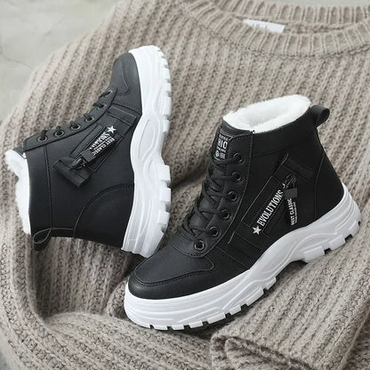 Winter Snow Boots for Women Casual High-top Shoes Warm Women's Sneakers Platform Ankle Boots Plus Size 45 Zapatillas De Mujer New