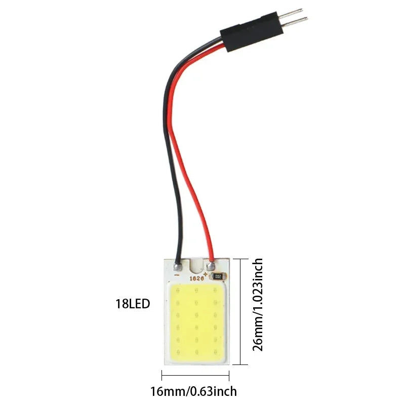 4Pcs, Car Interior Accessories, 18/24/48 SMD T10 4W 12V COB, Car Interior Panel LED Lights Lamp Bulb, Car Dome Light Car Panel