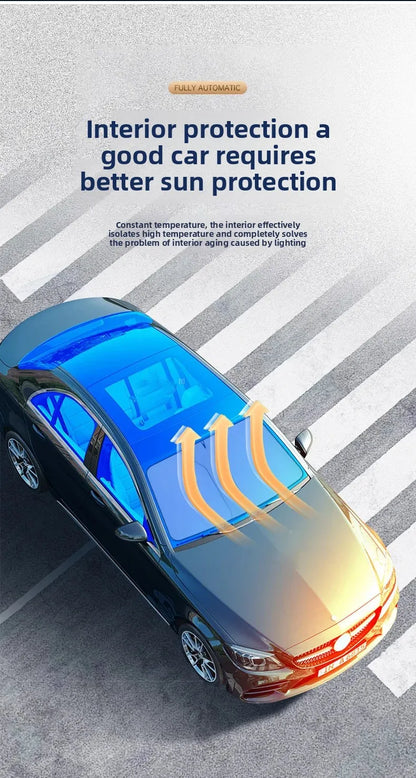 Car Window Sunshade Cover, Sun Shade, Windshield Visor Protector Windscreen Folding, Auto UV Protection Curtain Styling Accessories