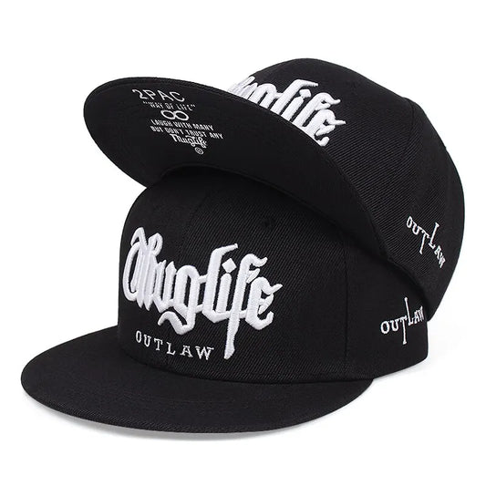 1 Pcs, Fashion Fastball CAP, Thuglife Embroidery Hiphop Baseball Cap, Snapback Hat, Adult Outdoor Casual Sun, Casual Bone Adjustable