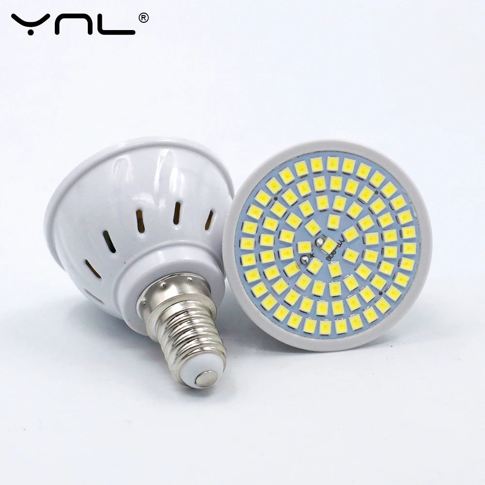 10PCS GU10 LED E27 Lamp E14 Spotlight Bulb 48 60 80leds Lampara 220V GU 10 Bombillas Led MR16 Lampada Spot Light