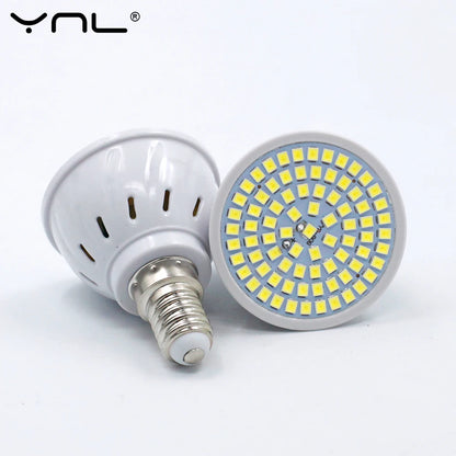 10PCS GU10 LED E27 Lamp E14 Spotlight Bulb 48 60 80leds Lampara 220V GU 10 Bombillas Led MR16 Lampada Spot Light
