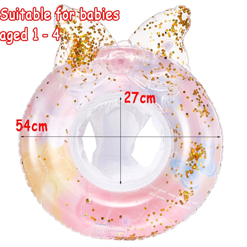 Baby Swimming Float Ring Toy Inflatable Swim Ring Floating Safty Seat with Canopy Kid Summer Water Pool Play Equipment Beach Toy