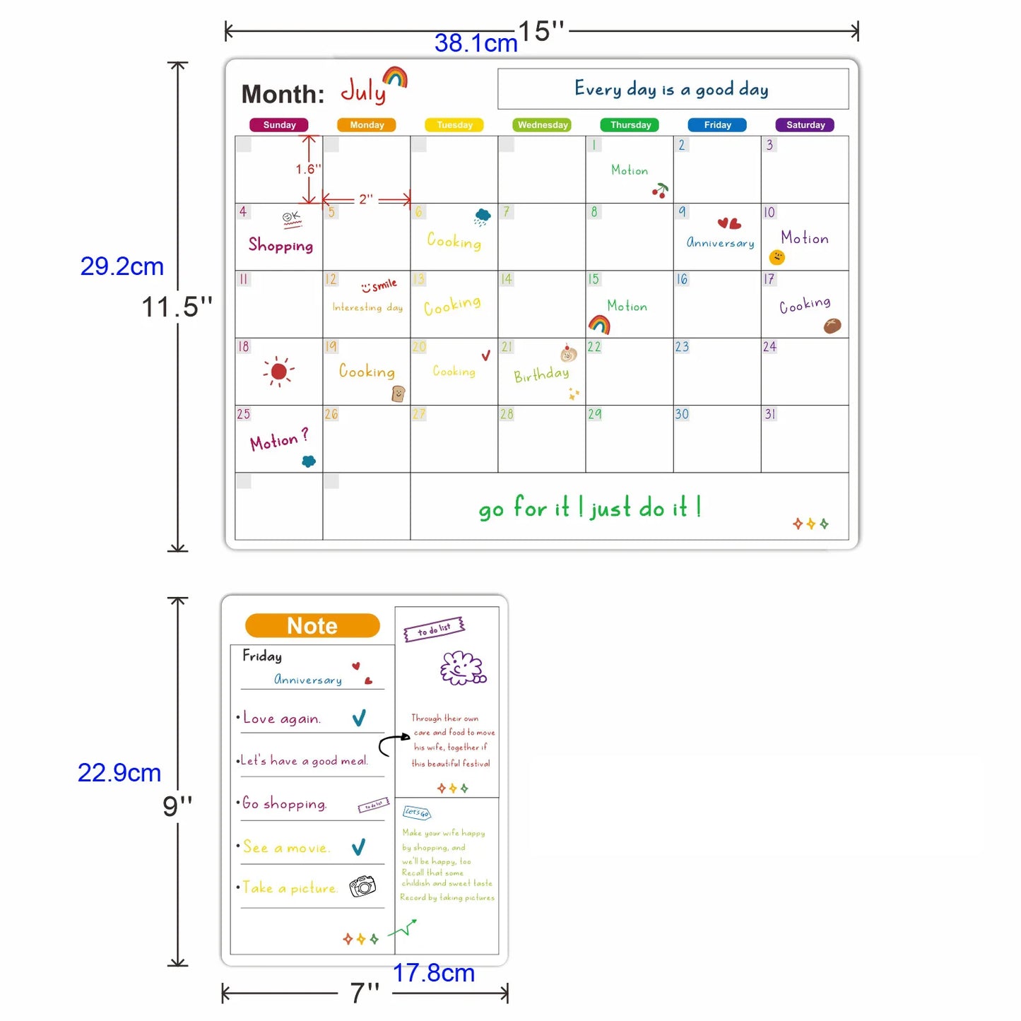 Magnetic Calendar For Fridge Monthly Weekly Planner Calendar Table Dry Erase Whiteboard Fridge Sticker Message Board Menu