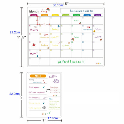 Magnetic Calendar For Fridge Monthly Weekly Planner Calendar Table Dry Erase Whiteboard Fridge Sticker Message Board Menu