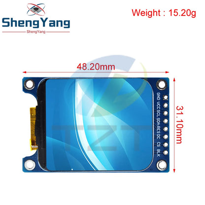TFT Display, 0.96/1.3/1.44/1.8/2.4/2.8/3.5 Inch TFT Full Color Screen LCD Module, ST7735 ILI9341 Driver Interface SPI for Arduino