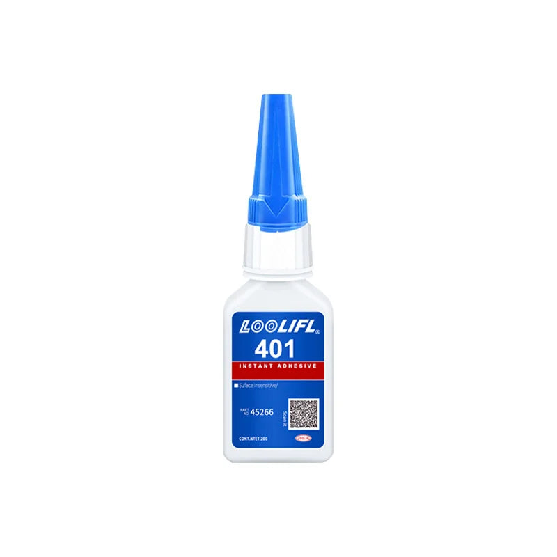 strong transparent 401 adhesive, rubber repair, multifunctional adhesive for metal plastic parts. Excellent bonding tool, 20ml