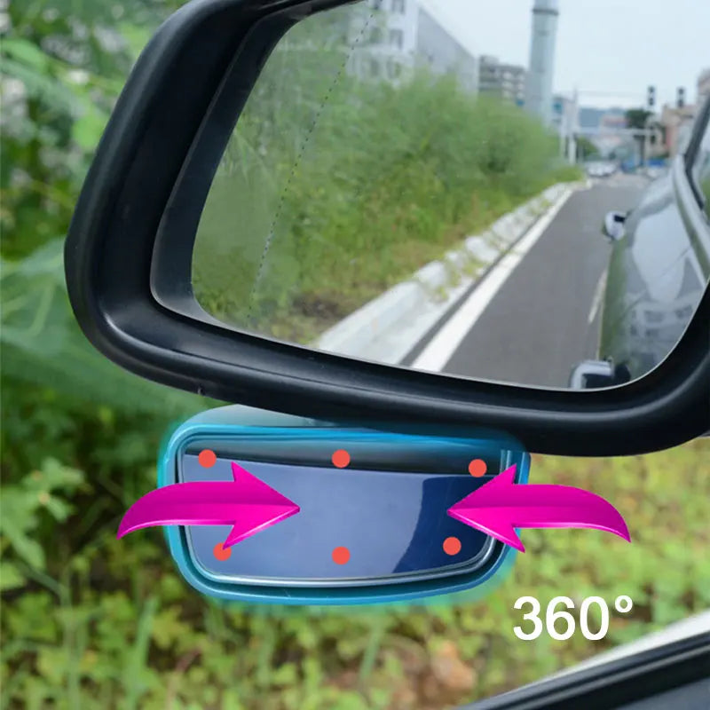 360 Degree Adjustable Wide Angle Side Rear Mirror Blind Spot Convex Mirrors for Car Reverse Parking Auxiliary Rear View Mirror