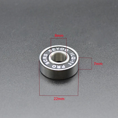 8Pcs 608 2RS Bearing ILQ-11 8x22x7 Green Longboard Speed Inline Skate Wheel Bearings Skate Scooter Smooth Skate Scooter Bearings