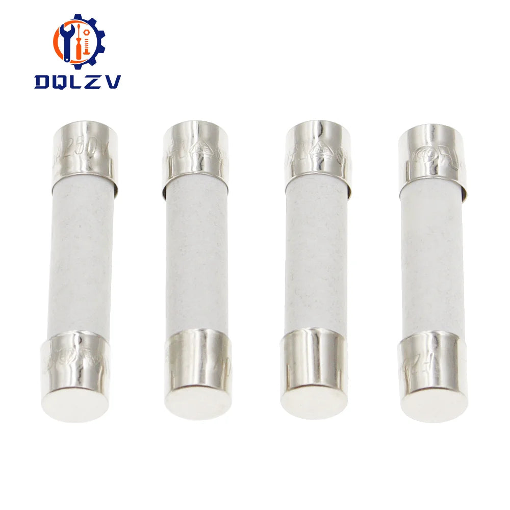 Car Fuse Pipe 5X20MM 6X30MM Fast Blow Ceramic Fuse 250V 0.5A 1A 2A 3A 4A 5A 6A 6.3A 8A 10A 15A 20A 25A 30A AMP Fuse Ceramic Fuse