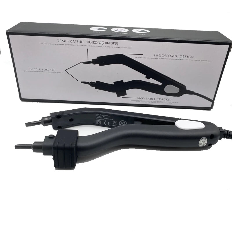 Black Heat Hair Connector KIT 220 degree L-601 Temperature Controllable Heat Iron fast hot iron