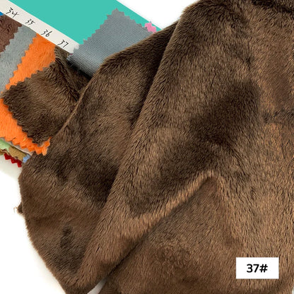 45x50cm 34~66# Plush Fabric For Sewing 5mm Pile Length 100 Polyester Hair Material For Popular Cotton Dolls DIY Handmade Fabric