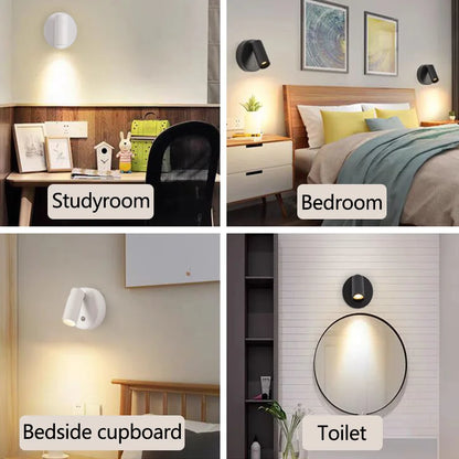 LED Magnetic Wall Lamp, USB Rechargeable, Touch Switch, Adjustable Brightness, Ideal for Bedroom, Dining Room, Party, Art Decor