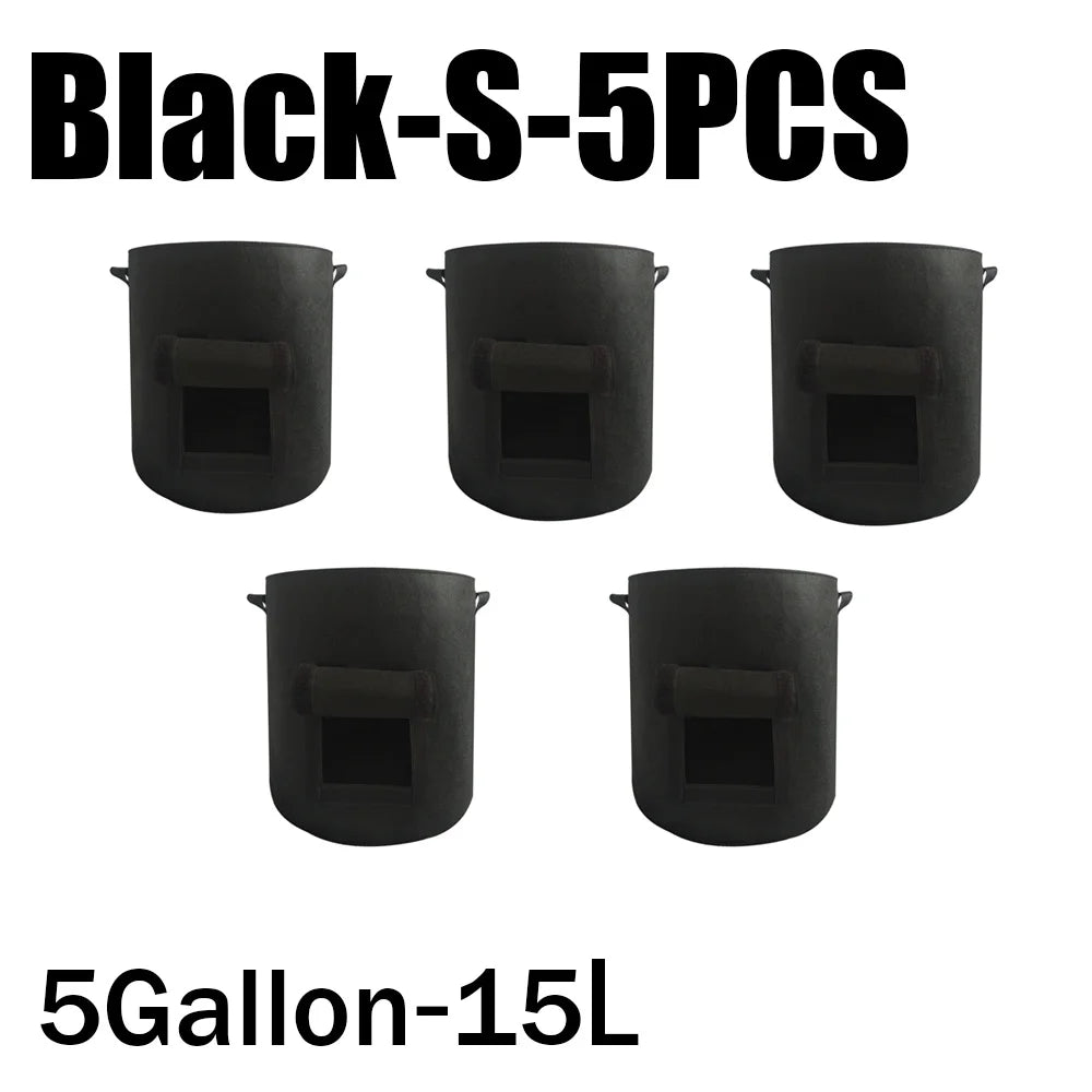 3Styles Felt, plant grow bags, nonwoven fabric garden potato pot, greenhouse vegetable growing bags, moisturizing vertical tools