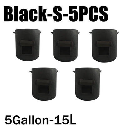 3Styles Felt, plant grow bags, nonwoven fabric garden potato pot, greenhouse vegetable growing bags, moisturizing vertical tools